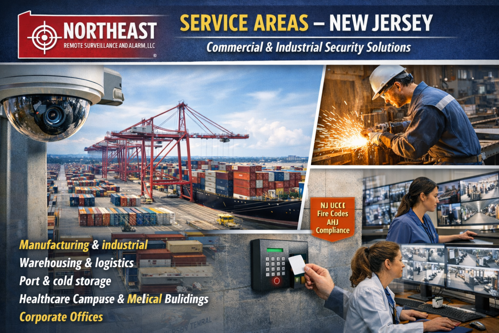 Picture of Commercial & Industrial Security Installation New Jersey | NERSA