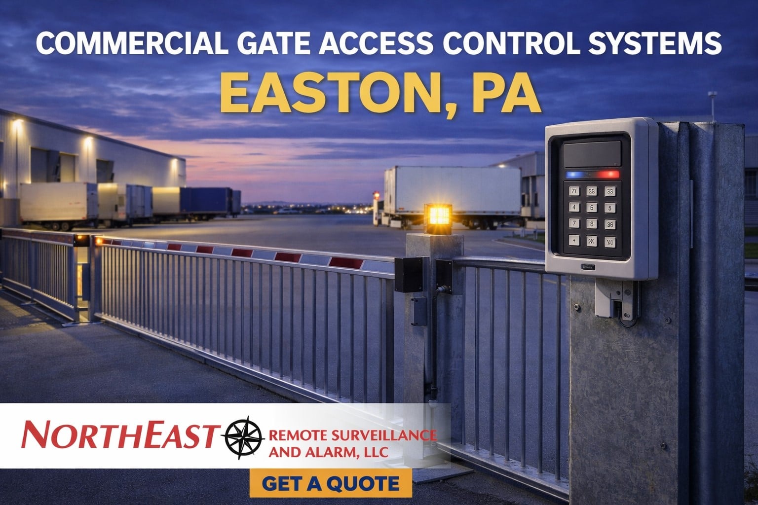 Commercial Gate Access Control Systems in Easton, PA - NERSA