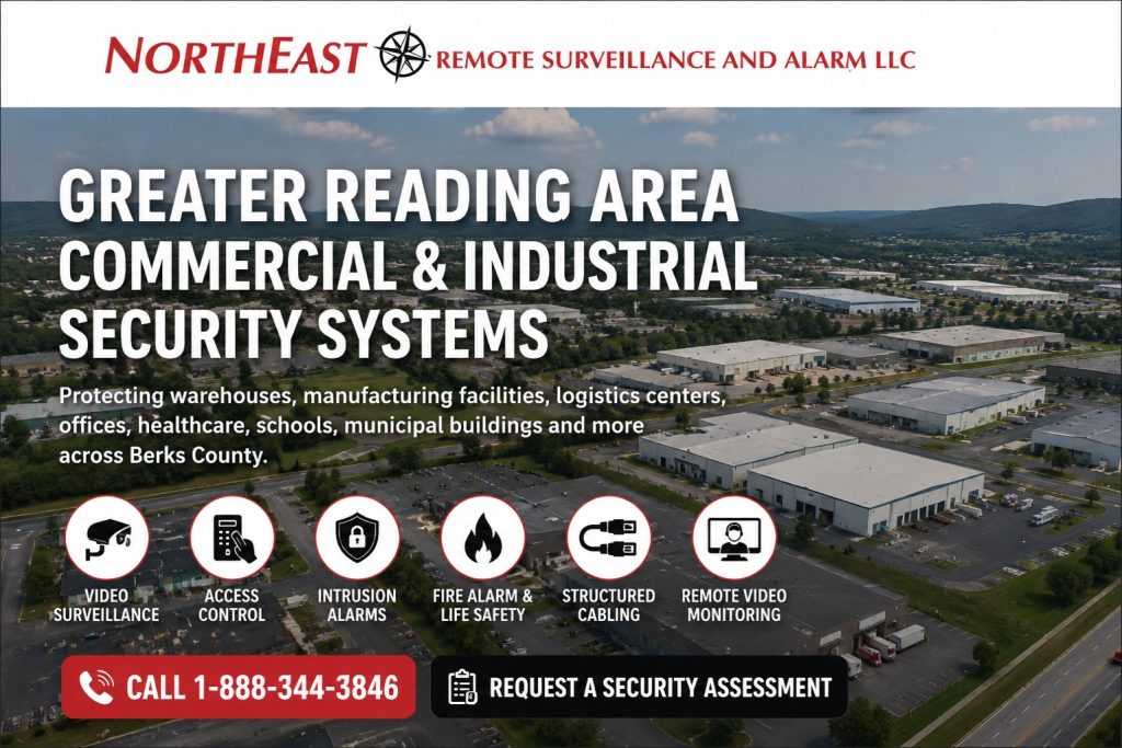 NERSA commercial and industrial security services for Greater Reading and Berks County businesses.
