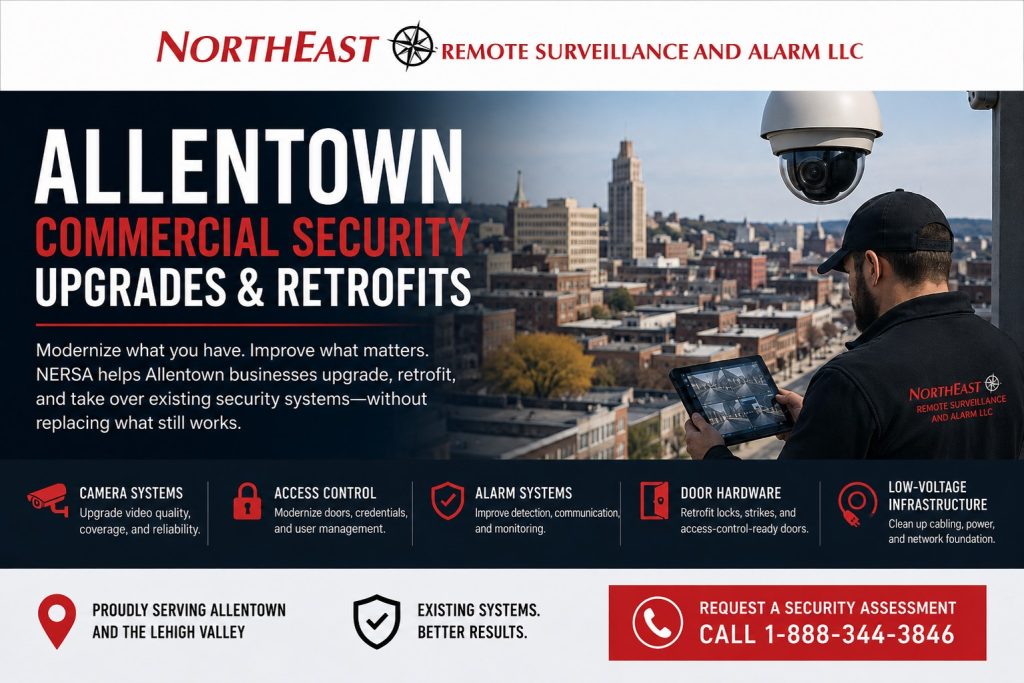 Allentown Commercial Security Upgrades and Retrofits NERSA Allentown Commercial Security System Upgrades and Retrofits