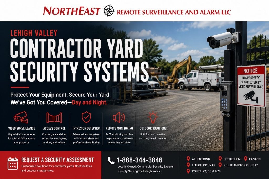 Lehigh Valley Contractor Yard Security Systems