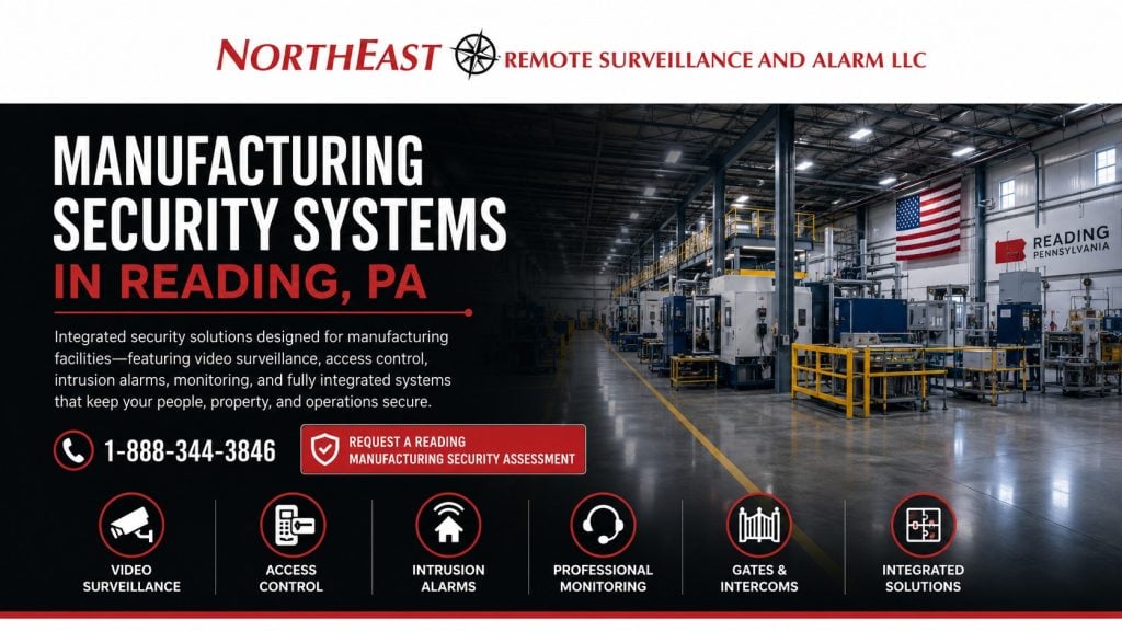 Manufcaturing Security Systems in Reading PA NERSA