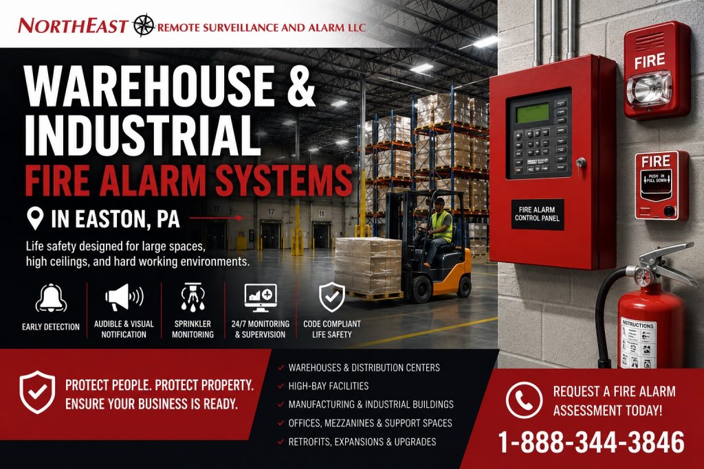 NERSA — Warehouse Fire Alarm Systems in Easton, PA