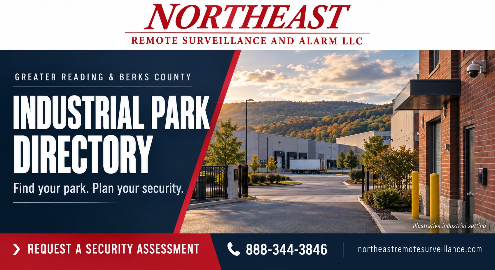 NERSA Greater Reading & Berks County industrial park directory illustration