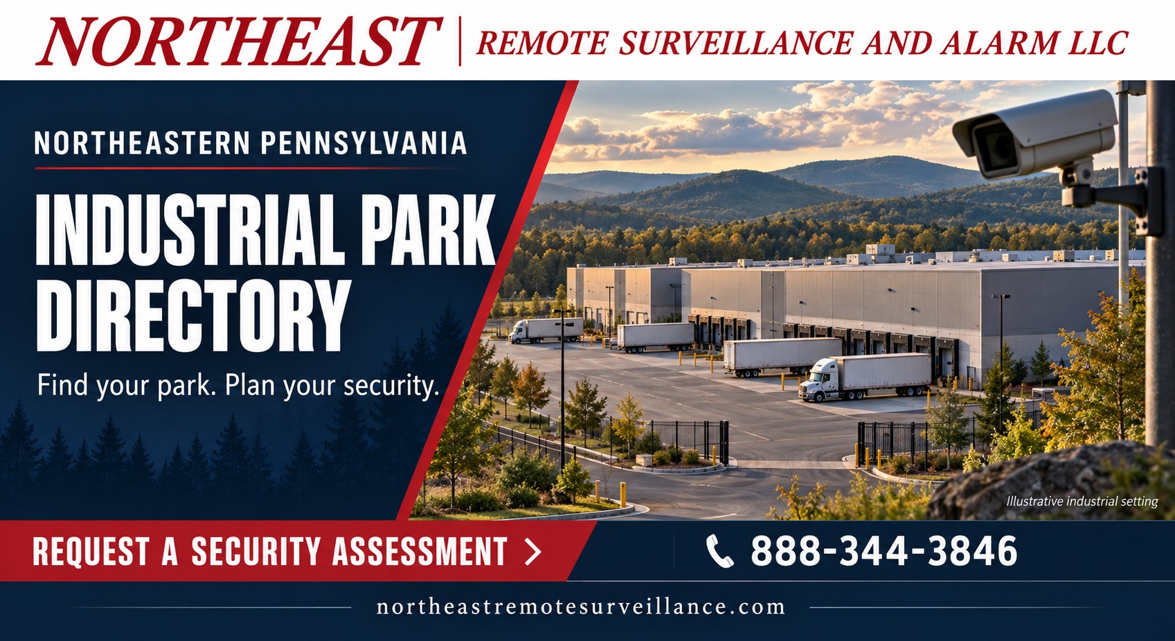 NERSA Northeastern Pennsylvania industrial park directory illustration