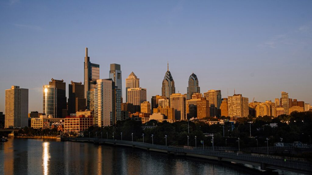 Philadelphia skyline overlooking the Schuylkill River